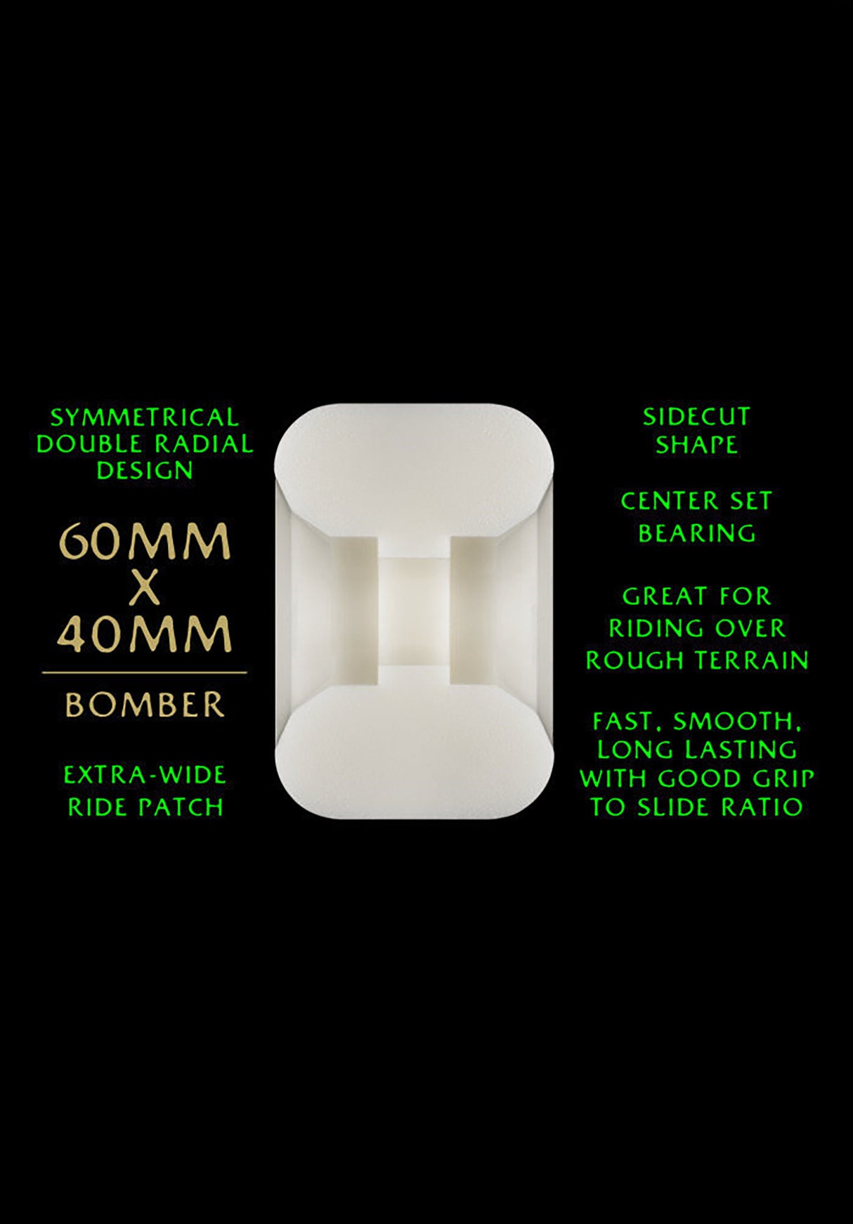 Dragons 88A Bomber Symmetrical Extra Wide Ride offwhite Rueckenansicht