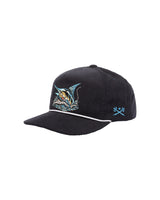 Bait Shop Unstructured Snapback navy Vorderansicht