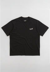 Collar Garment Dyed Knit black Vorderansicht