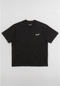 Collar Garment Dyed Knit black Vorderansicht