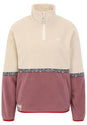 Holina Fleece Troyer plum Vorderansicht