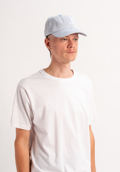 HXGN Icon Dad Cap sandybluefaded Closeup2