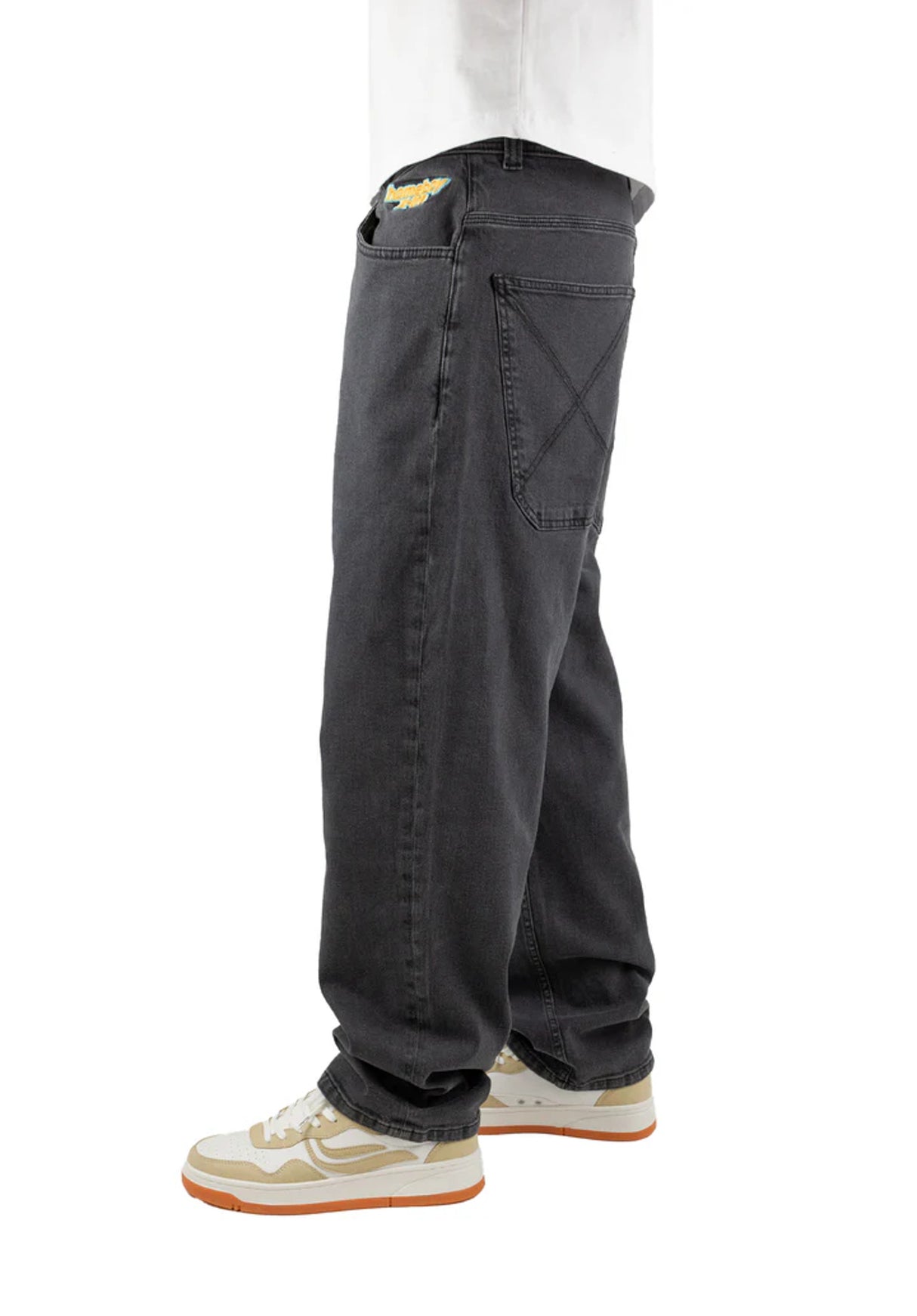 X-Tra Baggy Denim washedgrey-ko Closeup1