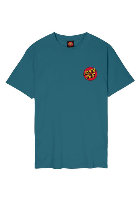 Classic Dot Chest teal Rueckenansicht
