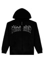 Flame Emroidered black Vorderansicht