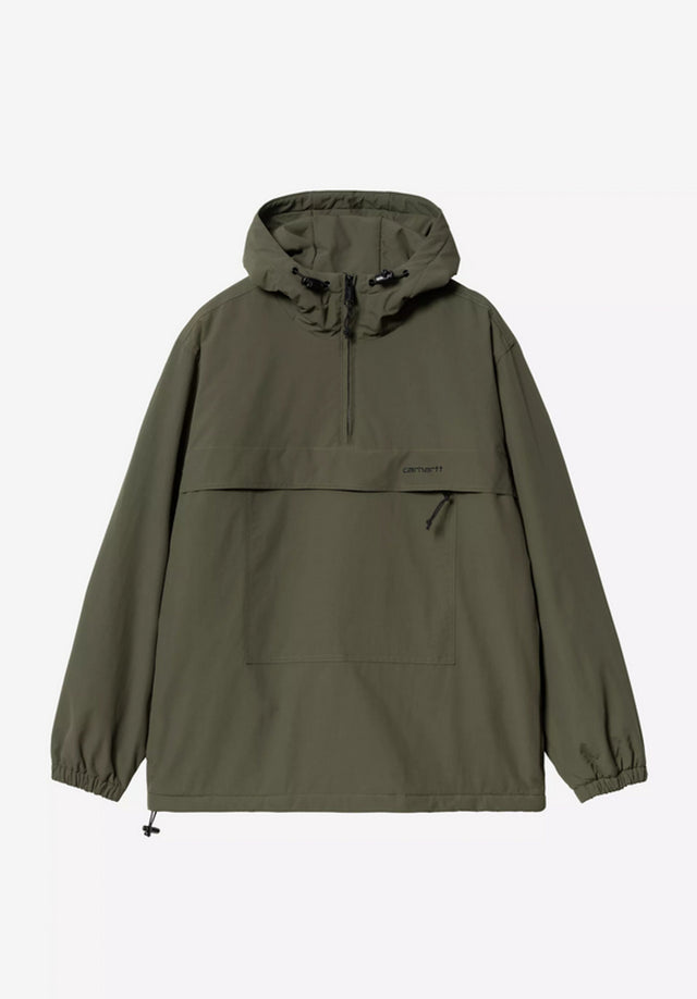 Windbreaker Pullover cypress-black Vorderansicht