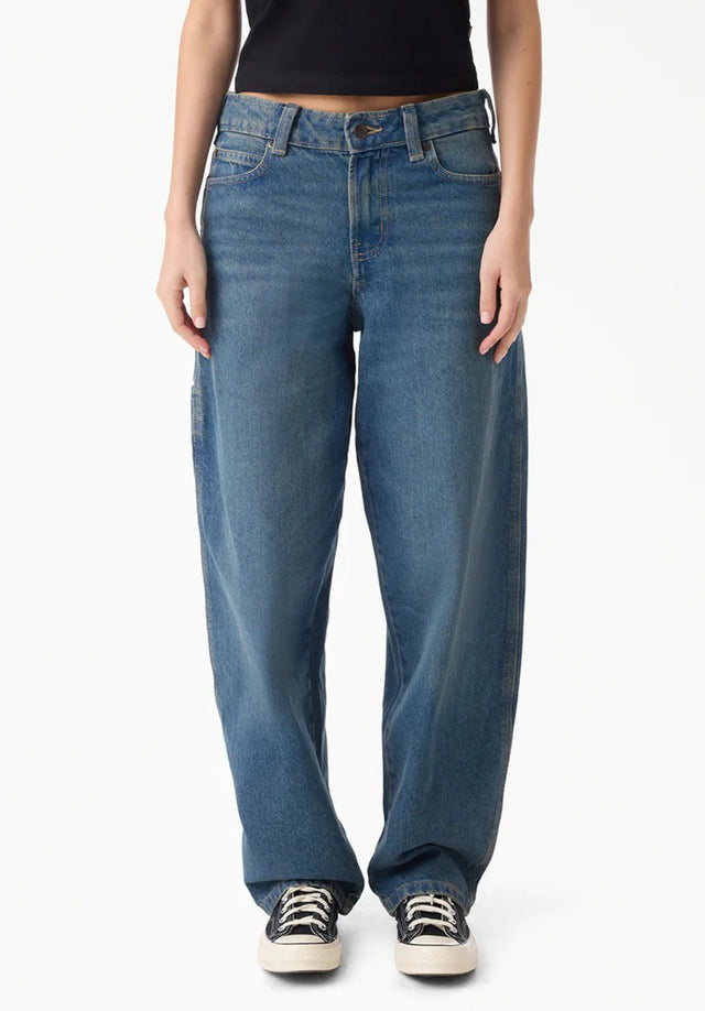 957 Loose Tapered Work khakitintedblue Vorderansicht