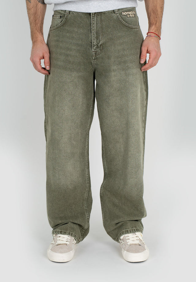 X-tra Baggy Dye Denim washedgreen Vorderansicht