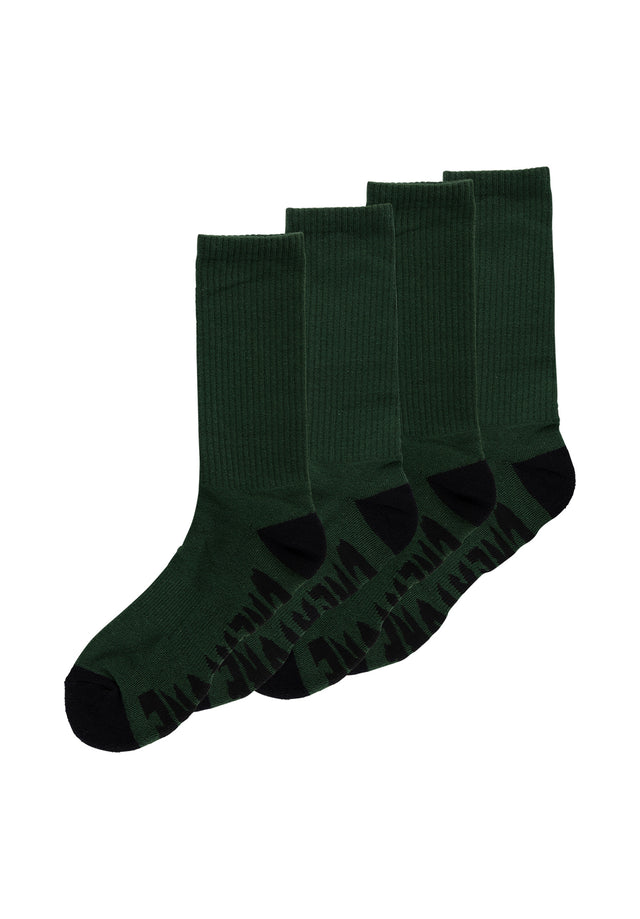 Logo Crew 2-Pack black-green Vorderansicht