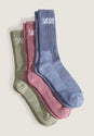 Classic Crew 3 Pack glacialslate Vorderansicht