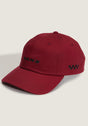 Check Side Curved Bill Jockey bordeaux Vorderansicht