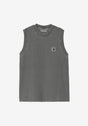 W' Nelson A-Shirt blackgarmentdyed Vorderansicht