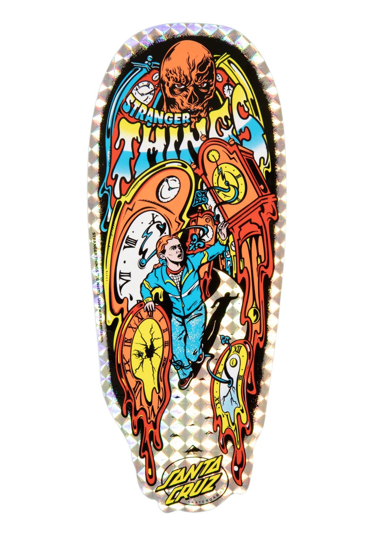 X Stranger Things Grabke Max Melting Clock glow-in-the-dark Closeup2