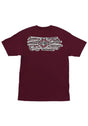 Sticker Slap Heavyweight maroon Vorderansicht