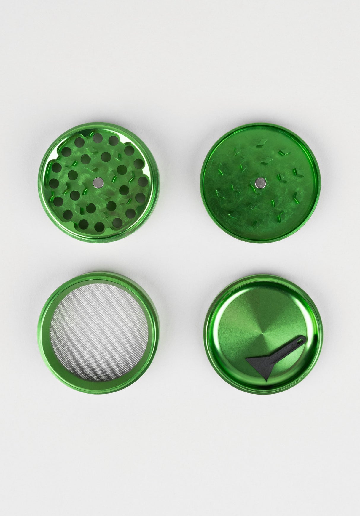 The Daily Grind Metal 4 Parts green Closeup2