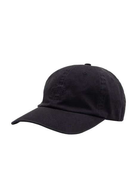 Tag 6-Panel Polo Snapback black-washed Vorderansicht
