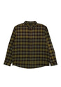 Long Sleeve Button Down Flannel green-plaid Vorderansicht