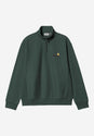 Half Zip American Script kalegreen Vorderansicht