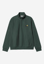 Half Zip American Script kalegreen Vorderansicht