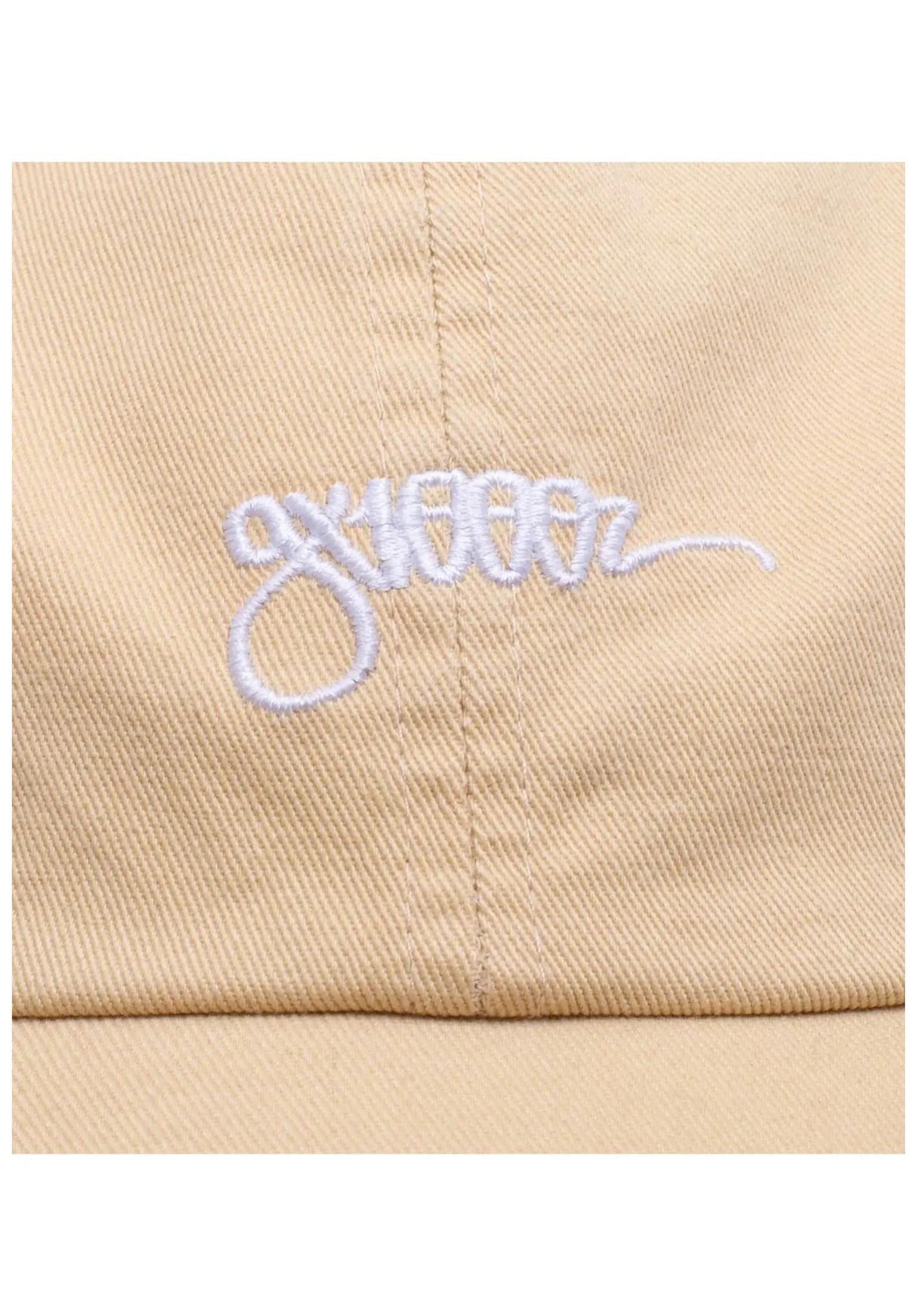Tag 6-Panel Polo Snapback khaki-washed Rueckenansicht