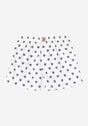 Cotton Boxer heartprint-white-black Vorderansicht