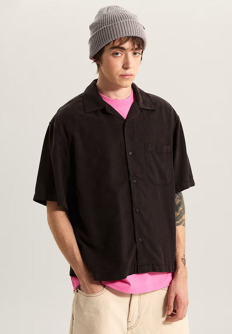 Van Doren Tencel Check Camp black Vorderansicht