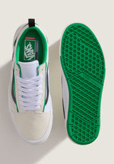 Skate Old Skool Wafflecup white-green Closeup1