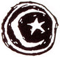 Star & Moon Sticker no color Vorderansicht