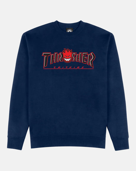 x Spitfire - Big Head Outline navy Vorderansicht