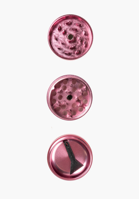 Hazy Days Pocket Metal 3 Parts Mini Grinder pink Closeup2