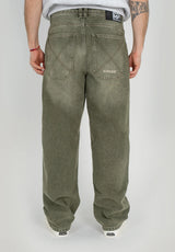 X-tra Baggy Dye Denim washedgreen Rueckenansicht