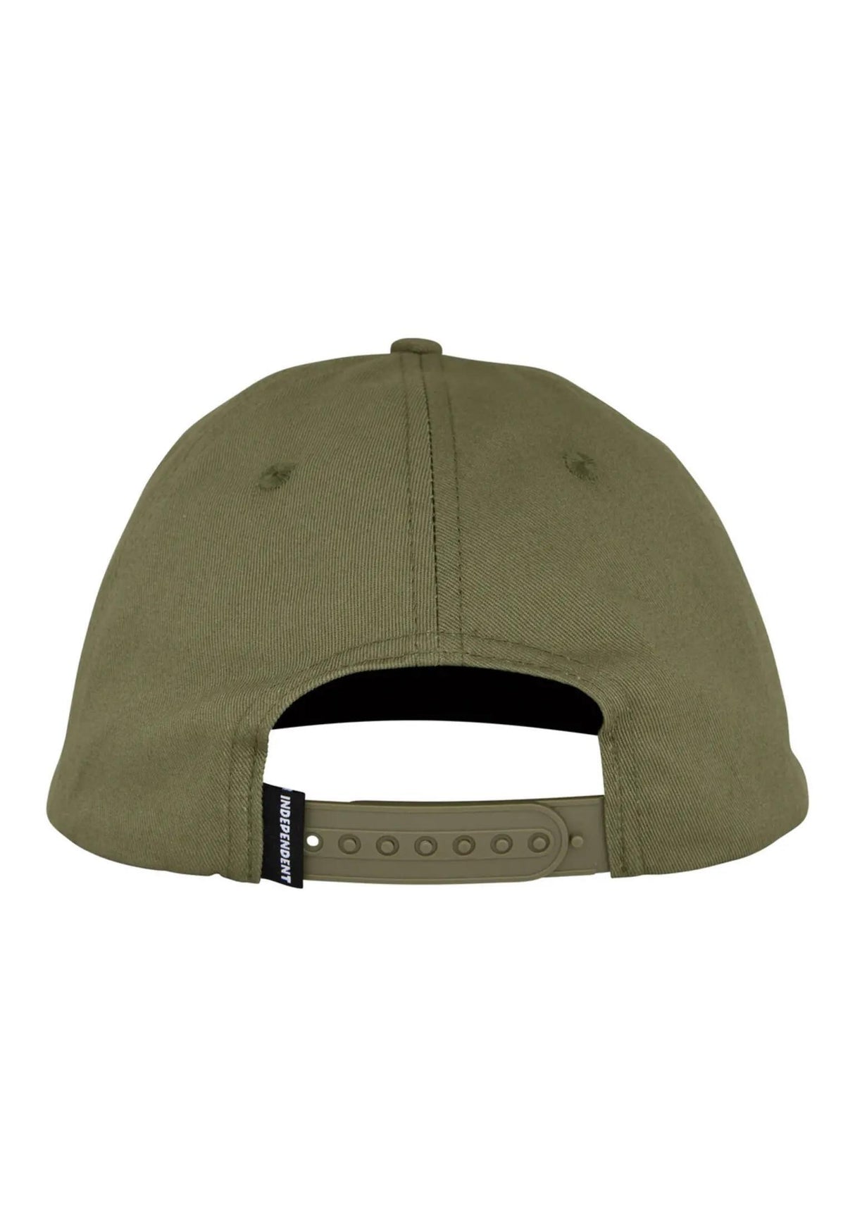 Bar Logo Snapback Unstructured army-green Rueckenansicht