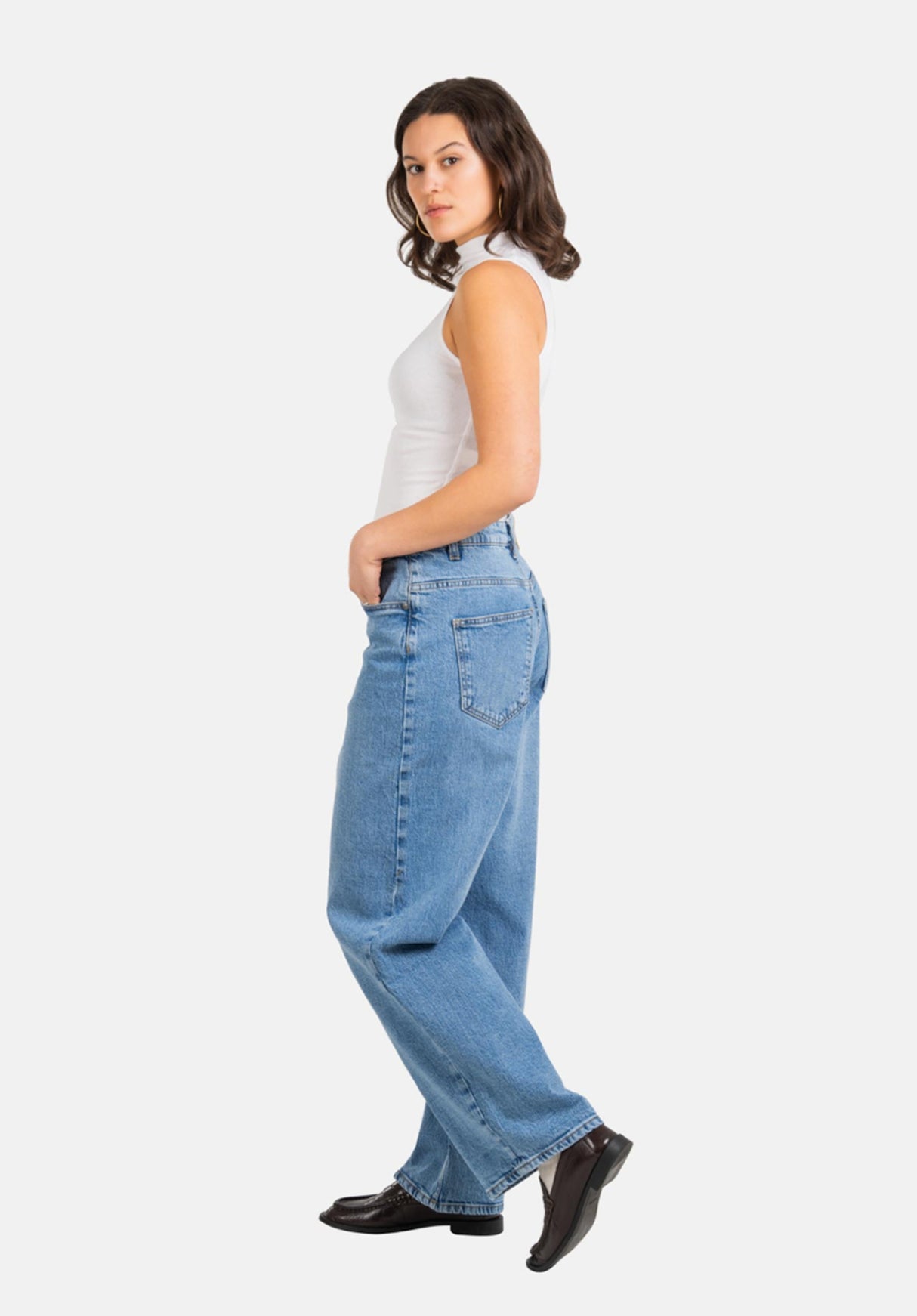Women Chloé Baggy classiclightblue Rueckenansicht