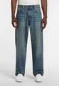 958 Baggy Tapered Work khakitintedblue Vorderansicht
