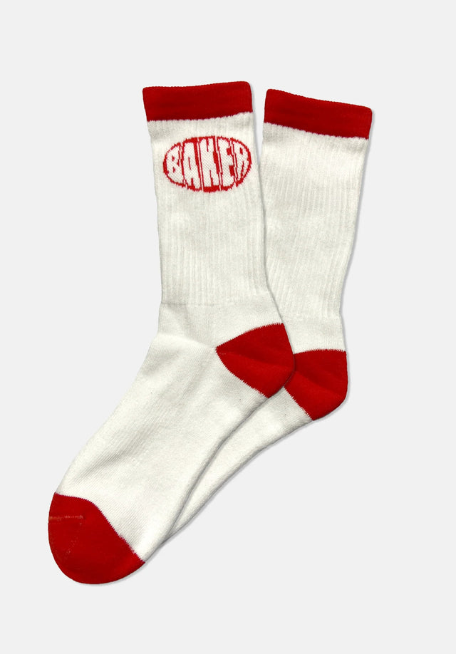 Oval white-red Vorderansicht