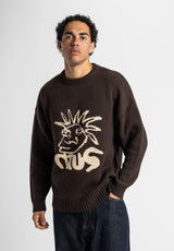 Carter darkbrown Rueckenansicht