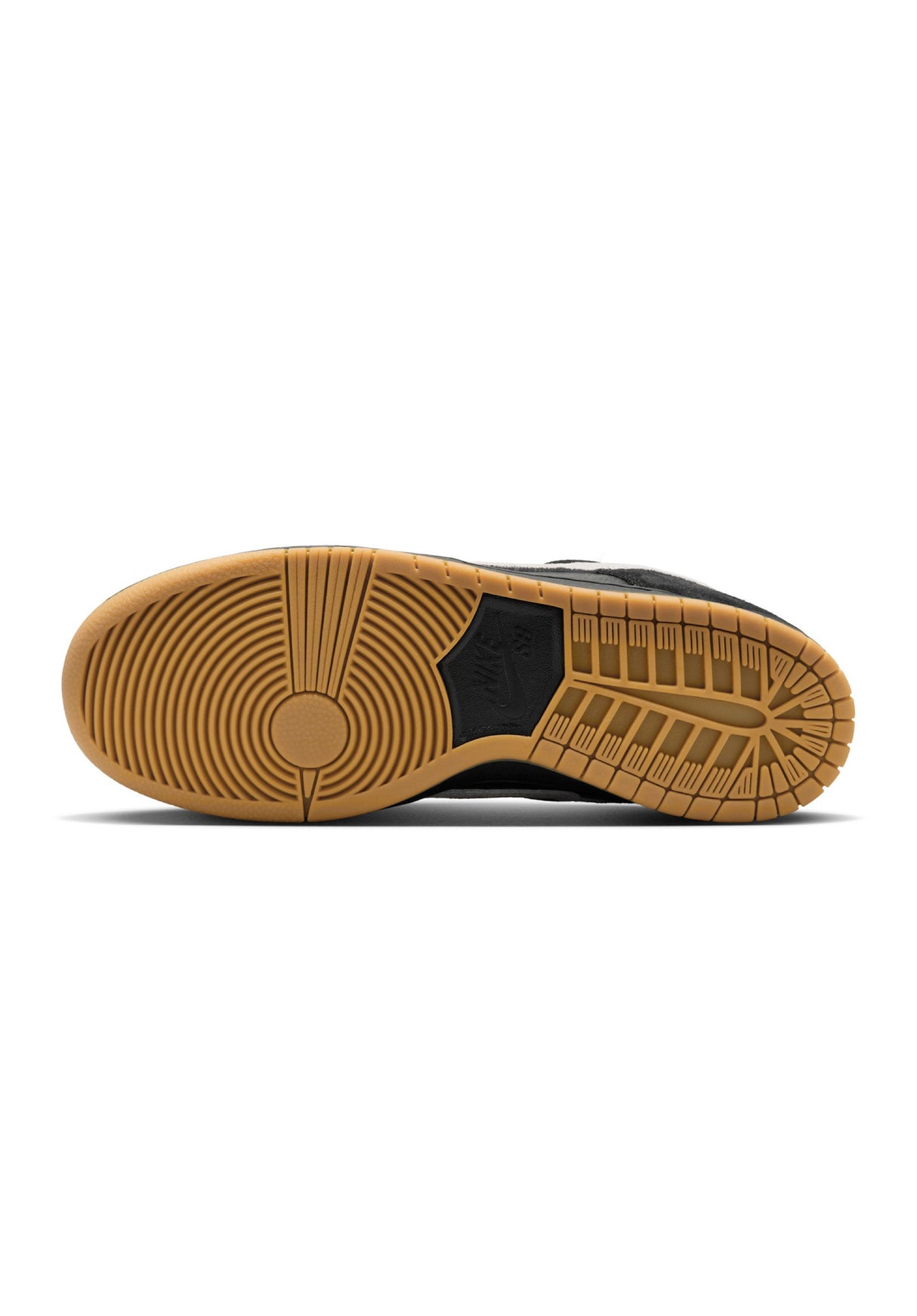 Dunk Low Pro black-white-black-gumlightbrown Unteransicht