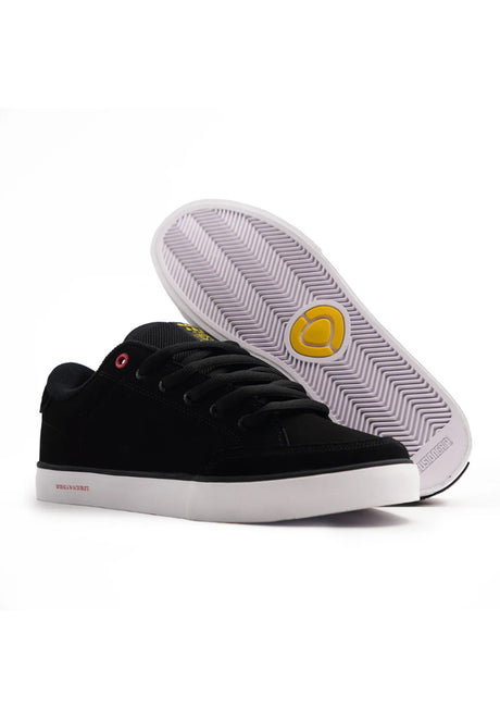Lopez 50 PRO x Manhole black-white-yellow Rueckenansicht
