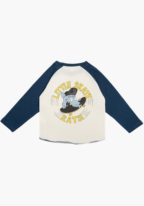 Baseball Logo white-navy Rückenansicht